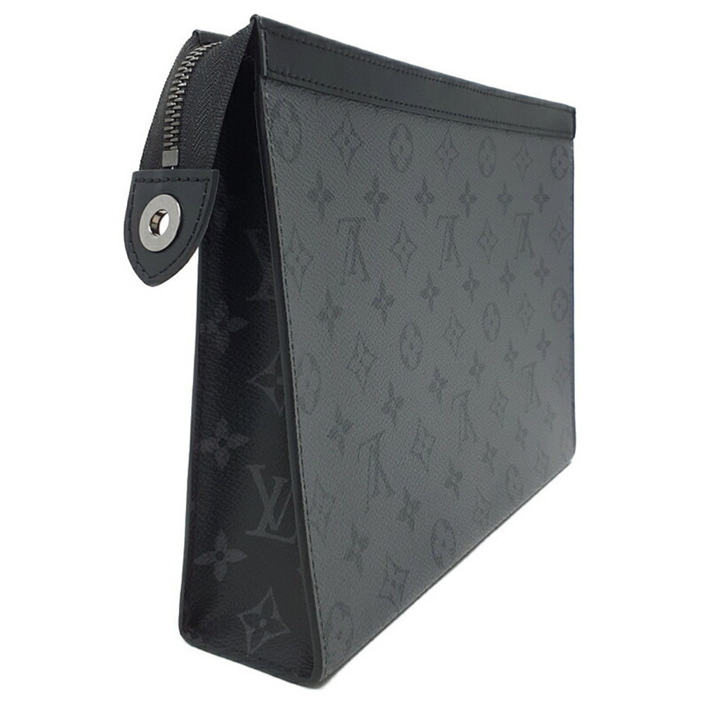 Louis Vuitton Bag Clutch Black Reverse Eclipse Voyage Pochette Monogram